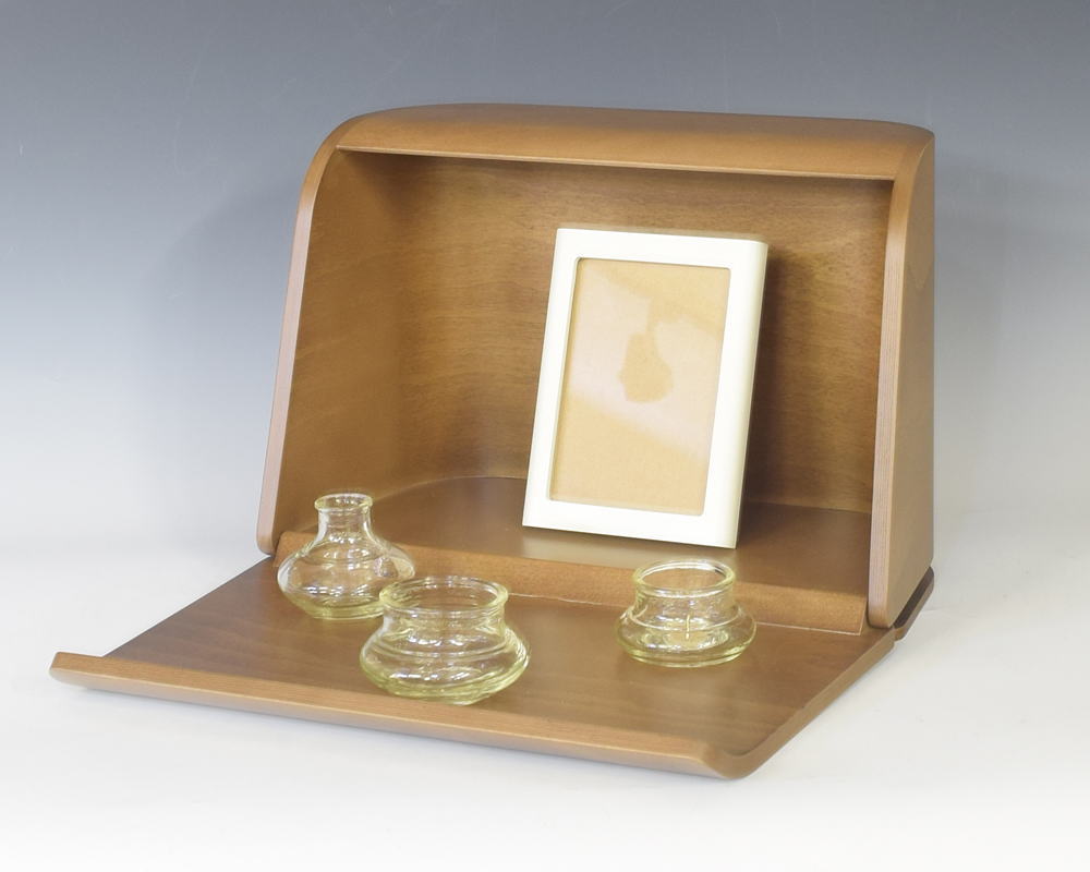 コンパクト仏壇 祈りの手箱 日本香堂 手元供養 ガラス仏具付